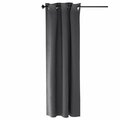 Furinno Collins Blackout Curtain, 42 x 63 in. - 1 Panel - Dark Grey FC66001DGY